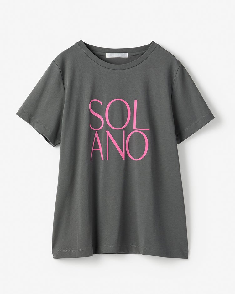 フロッキープリント・デザインTシャツ 詳細画像 グレーパターン 1