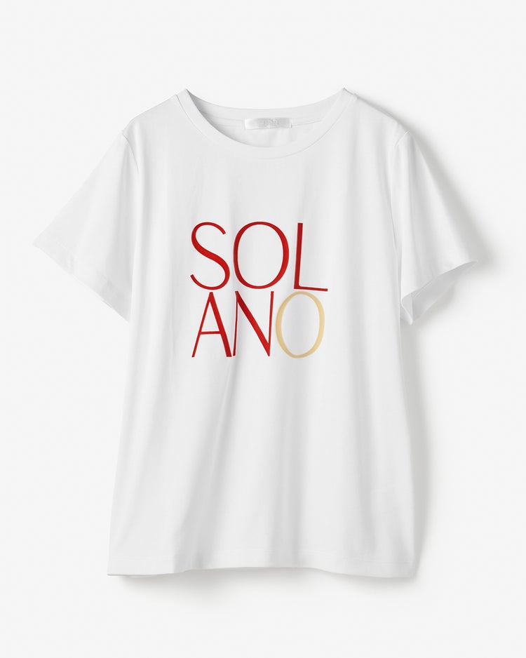 フロッキープリント・デザインTシャツ 詳細画像 ホワイト・パターン 1