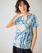 綿スラブ・総柄Tシャツ 詳細画像