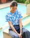 綿スラブ・総柄Tシャツ 詳細画像