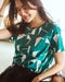 綿スラブ・総柄Tシャツ 詳細画像