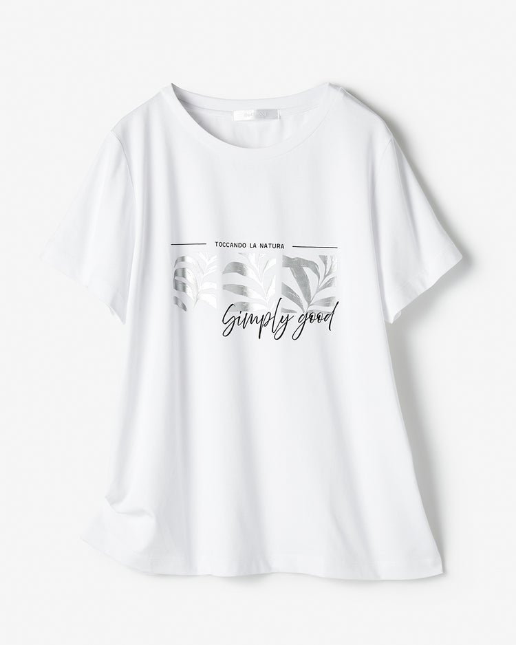 コットン混・グラフィックTシャツ 詳細画像 ホワイト 2
