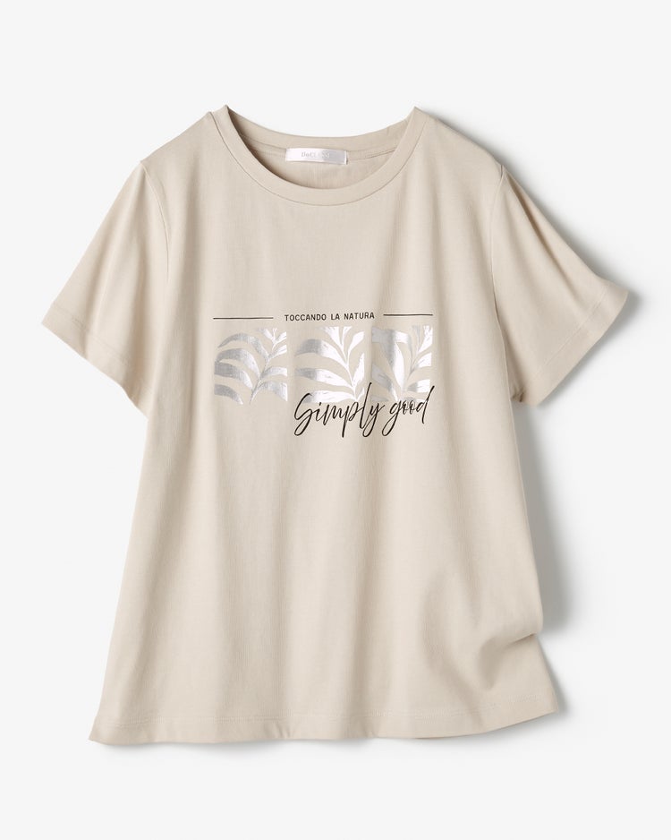 コットン混・グラフィックTシャツ 詳細画像 ライトグレー 2