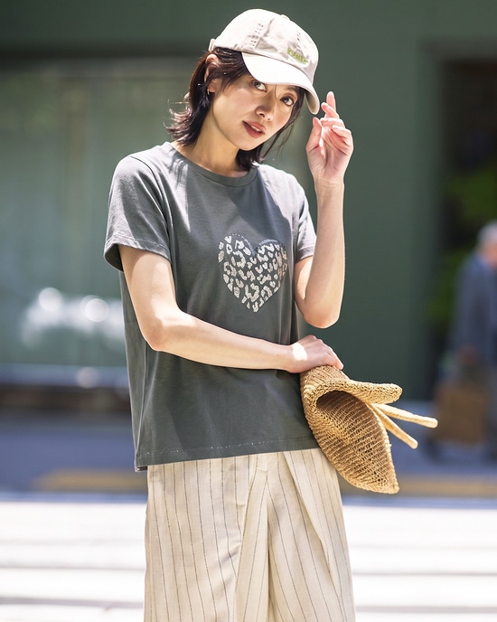 コットン混・グラフィックTシャツ