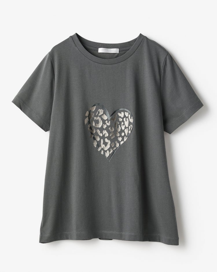 コットン混・グラフィックTシャツ 詳細画像 チャコールミックス 2