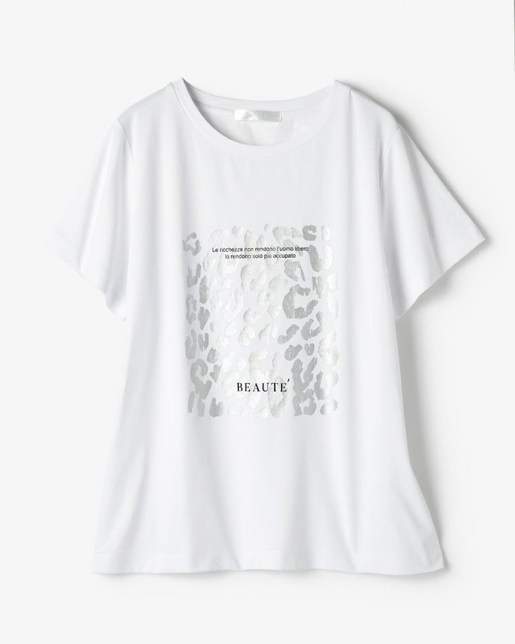 コットン混・グラフィックTシャツ 詳細画像 ホワイト・パターン 1