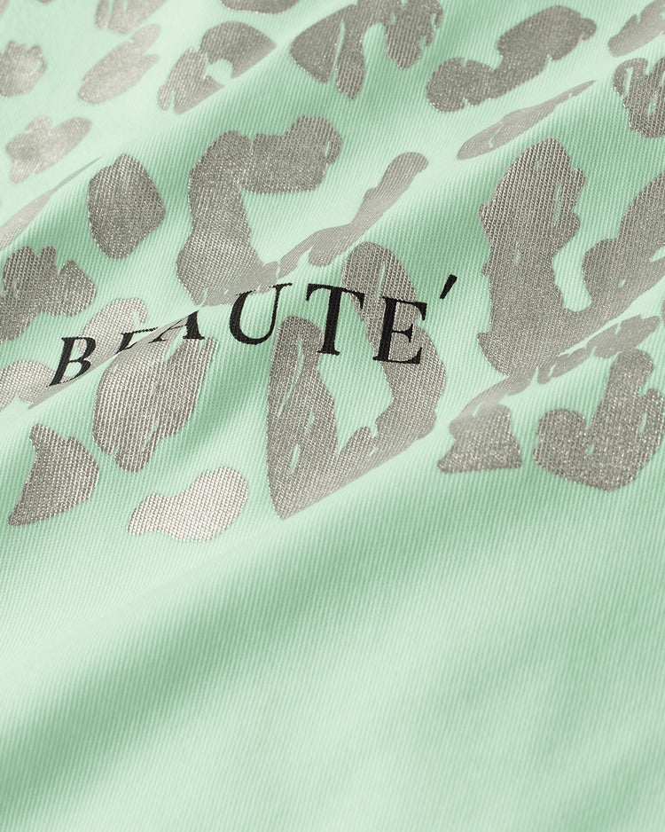 コットン混・グラフィックTシャツ 詳細画像 ミントグリーン 3