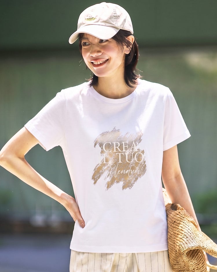 コットン混・グラフィックTシャツ 詳細画像 ホワイト&times;パイソン 1