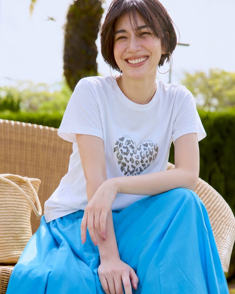コットン混・グラフィックTシャツ 詳細画像 ホワイトマルチ 1