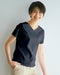 浅Vネック・半袖／スーピマN・ドゥクラッセTシャツ 詳細画像