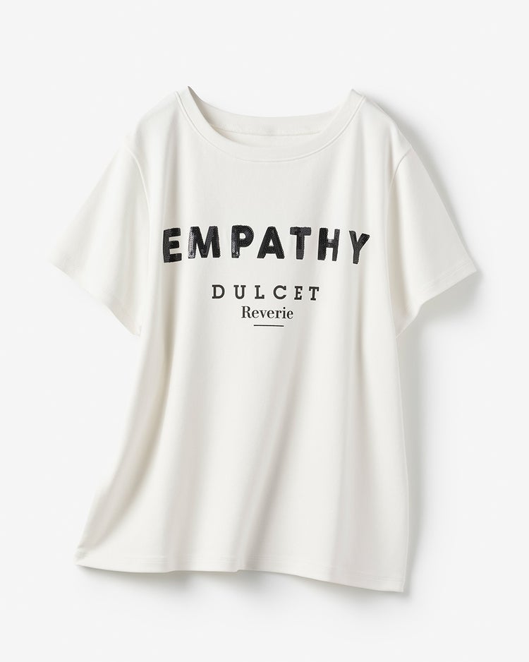 スパンコール・レタリングTシャツ 詳細画像 ホワイト 2