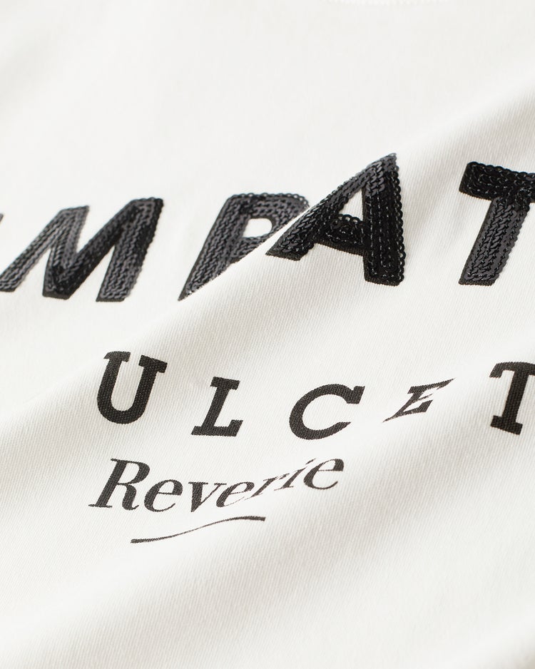スパンコール・レタリングTシャツ 詳細画像 ホワイト 3