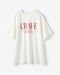 コットン混・レタリングTシャツ 詳細画像