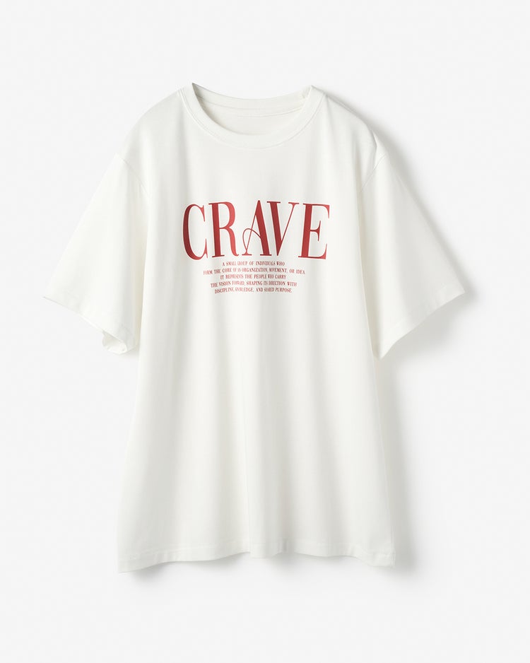 コットン混・レタリングTシャツ 詳細画像 ホワイト2 1