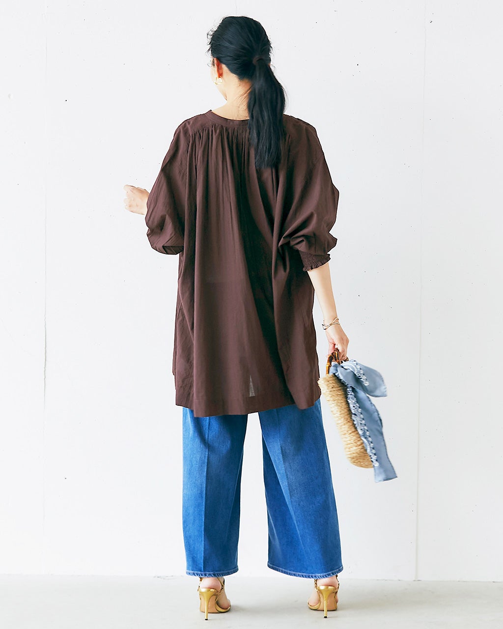 コットンローン・スキッパーチュニック/DoCLASSE