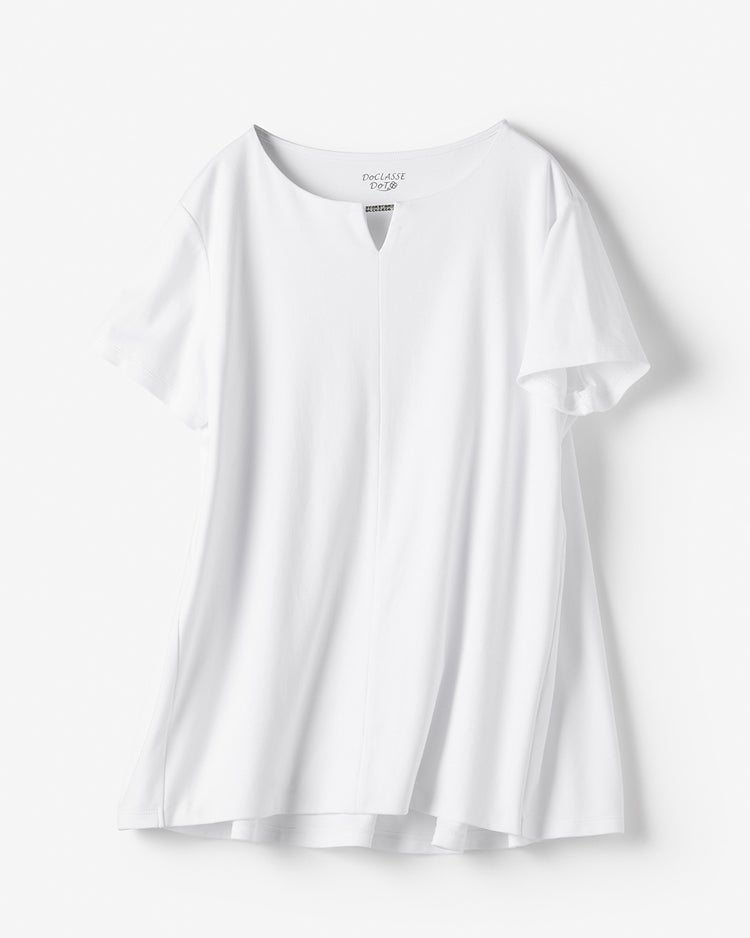 ストーンキーネック・ドゥクラッセTシャツ／半袖 詳細画像 ホワイト 3