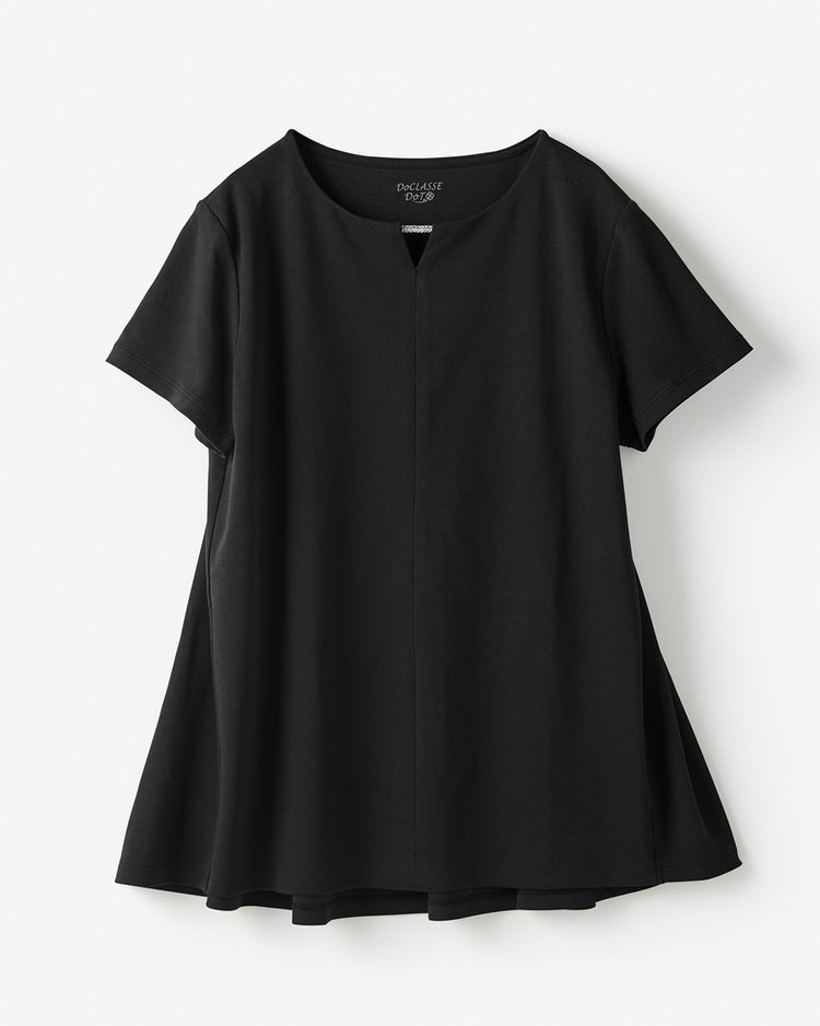 ストーンキーネック・ドゥクラッセTシャツ／半袖 詳細画像 ブラック 2