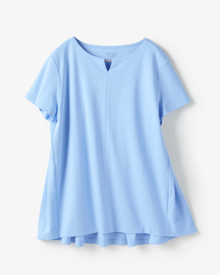 ストーンキーネック・ドゥクラッセTシャツ／半袖 詳細画像 サックス 2
