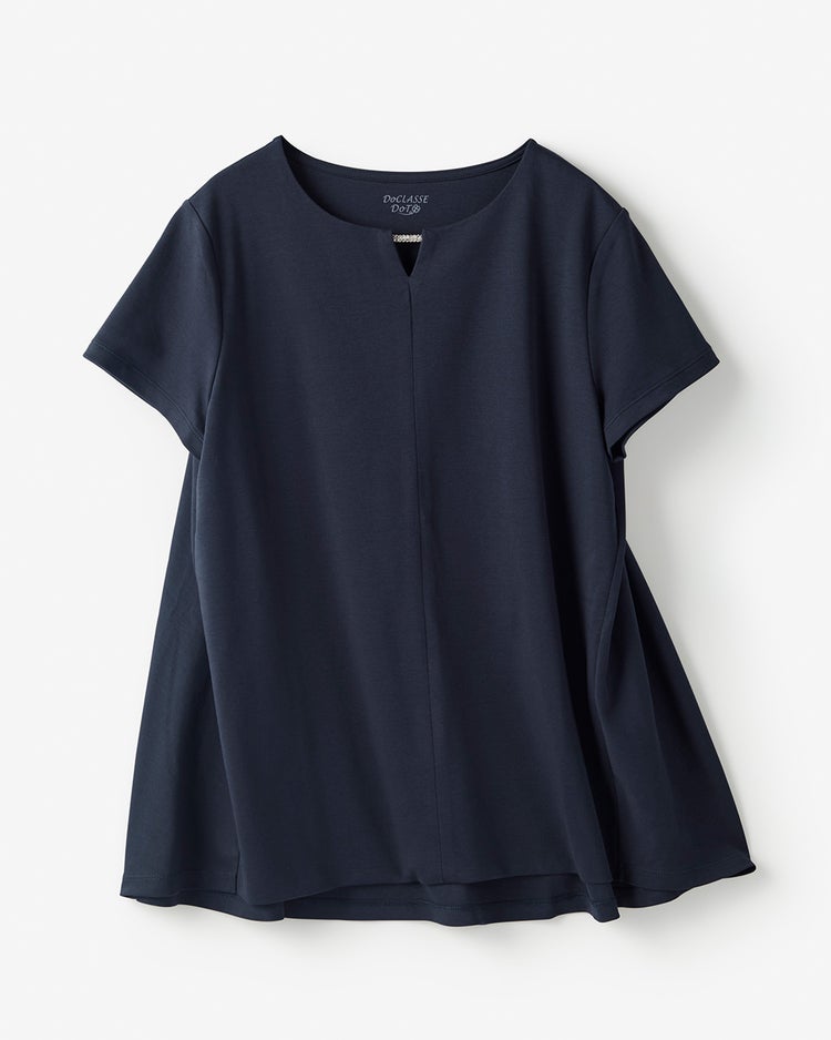 ストーンキーネック・ドゥクラッセTシャツ／半袖 詳細画像 ミッドナイトブルー 2