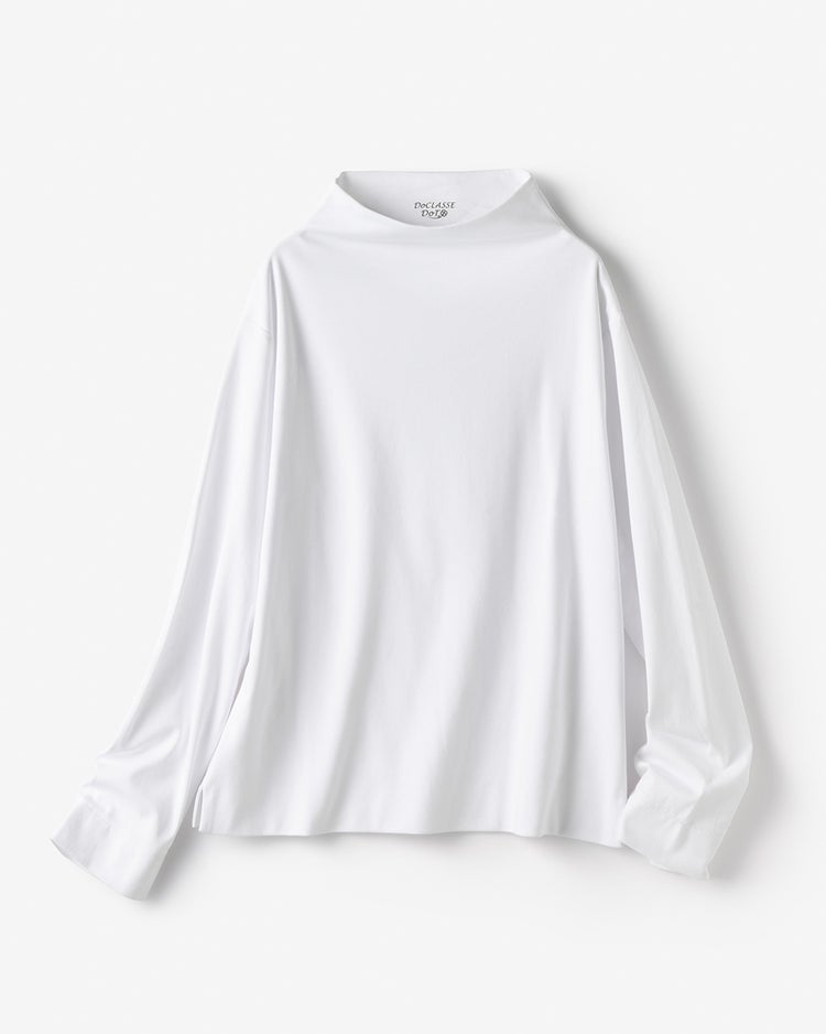 ボトルネック／長袖・ドゥクラッセTシャツ 詳細画像 ホワイト 2