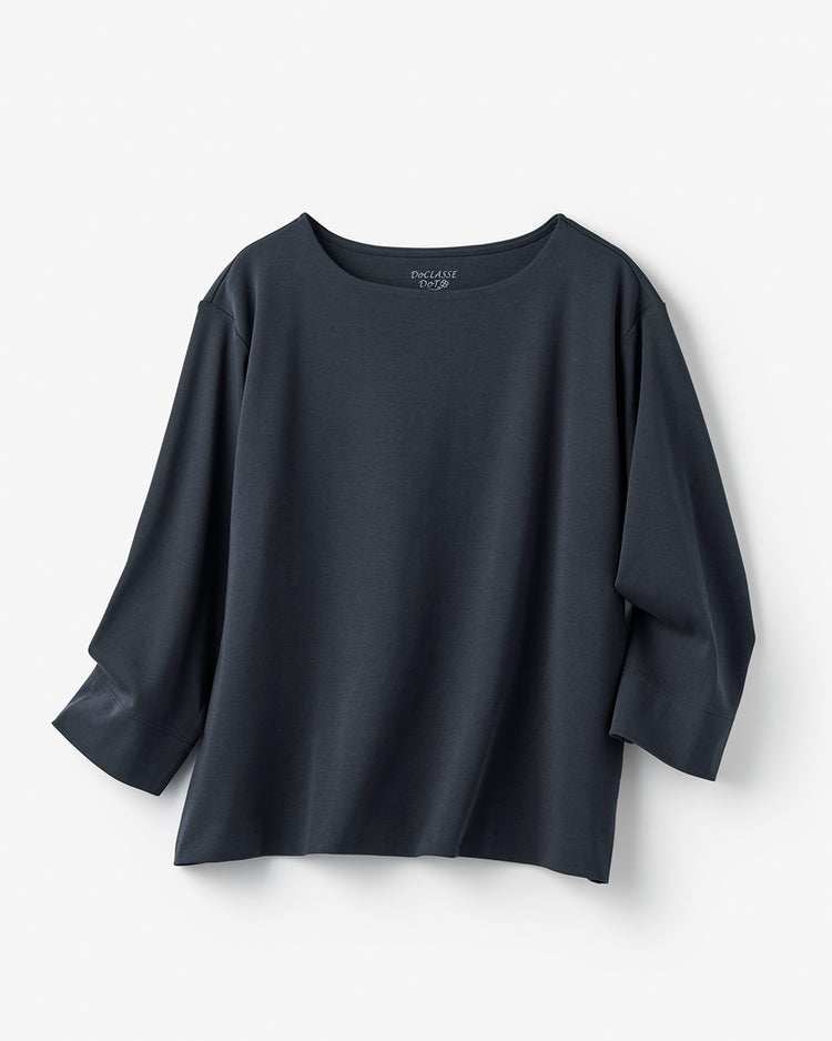 ワイドフォルム／７分袖・ドゥクラッセTシャツ 詳細画像 ミッドナイトブルー 2