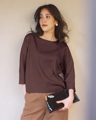 ワイドフォルム/7分袖・ドゥクラッセTシャツ