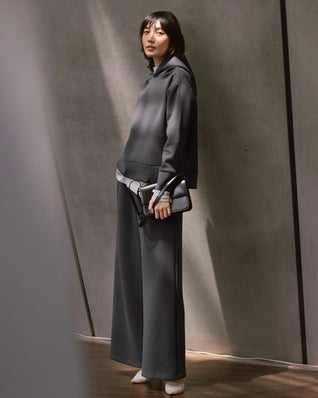 ライトダンボールニット・ワイドパンツ