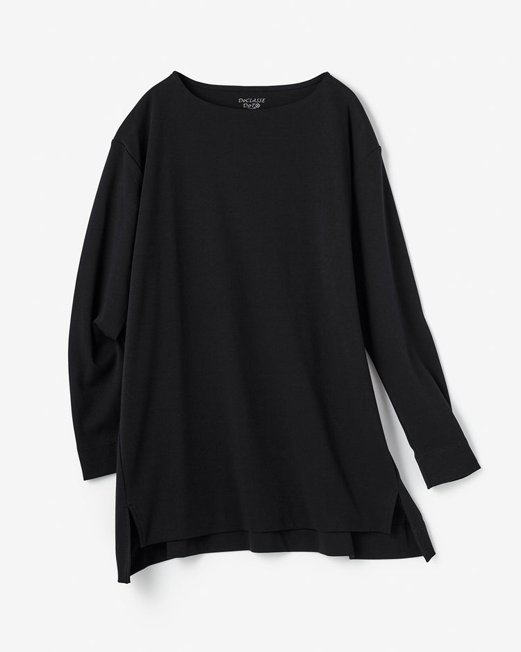 ロングワイド／長袖・ドゥクラッセTシャツ 詳細画像 ピュアブラック 2
