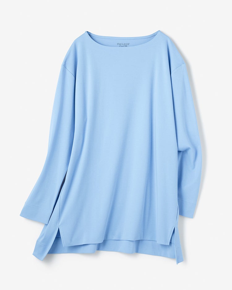 ロングワイド／長袖・ドゥクラッセTシャツ 詳細画像 サックス 2