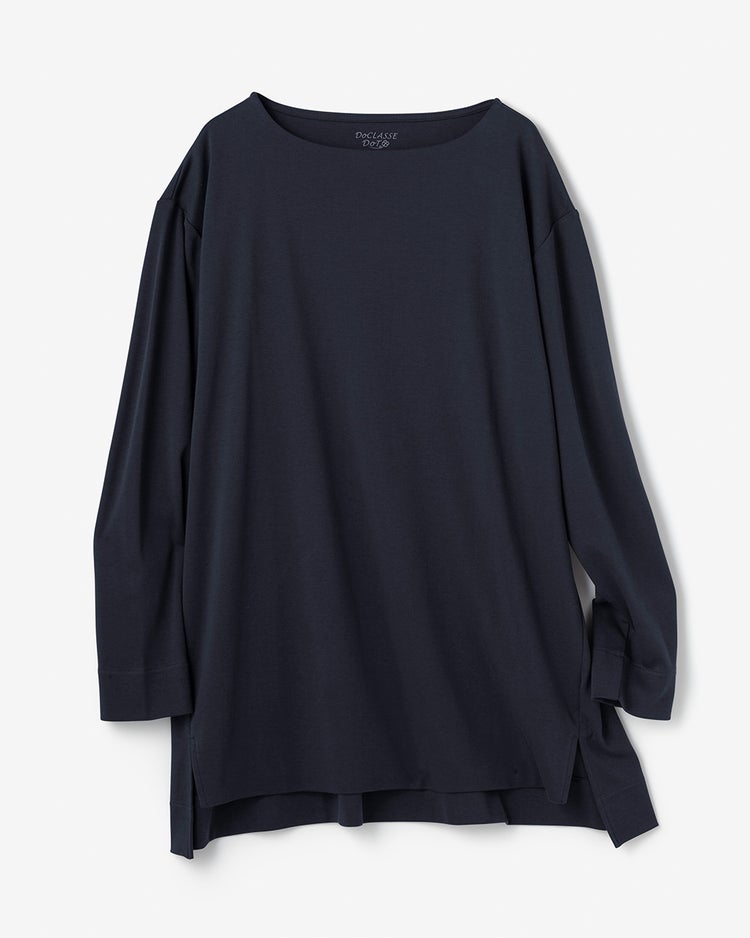 ロングワイド／長袖・ドゥクラッセTシャツ 詳細画像 ミッドナイトブルー 2
