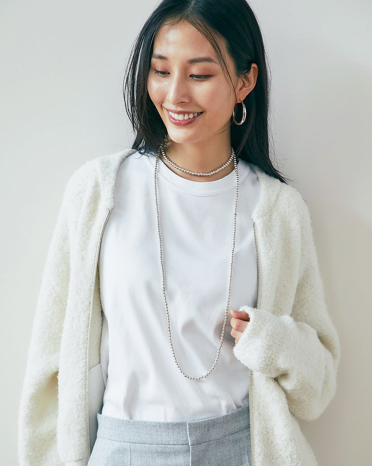 ボールチェーン・ロングネックレス 詳細画像 シルバー 2