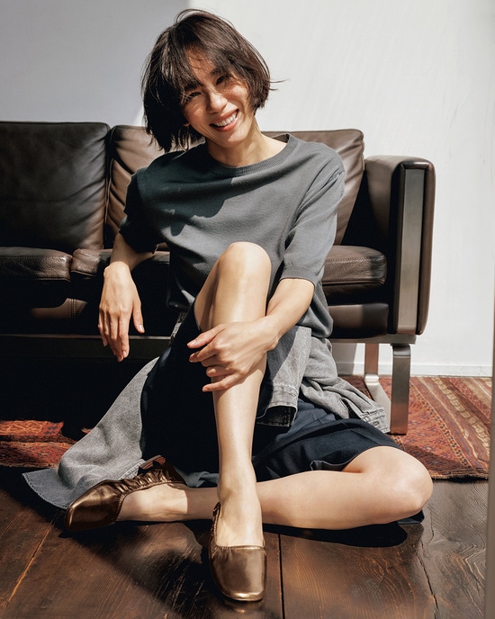 DoCLASSE×fitfit・ギャザーフラットシューズ