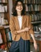 鹿の子編み・パイピングジャケット 詳細画像