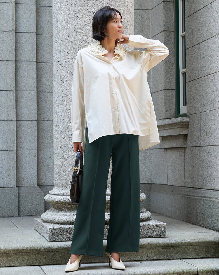 プレシャスウォーム・ラインセミワイド／72cm 詳細画像 ダークグリーン 1