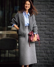 ブークレニット・ジップブルゾン