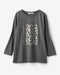 コットン混・グラフィックTシャツ／8分袖 詳細画像