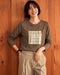 ダブル編み・グラフィックTシャツ/長袖 詳細画像