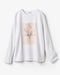ダブル編み・グラフィックTシャツ/長袖 詳細画像
