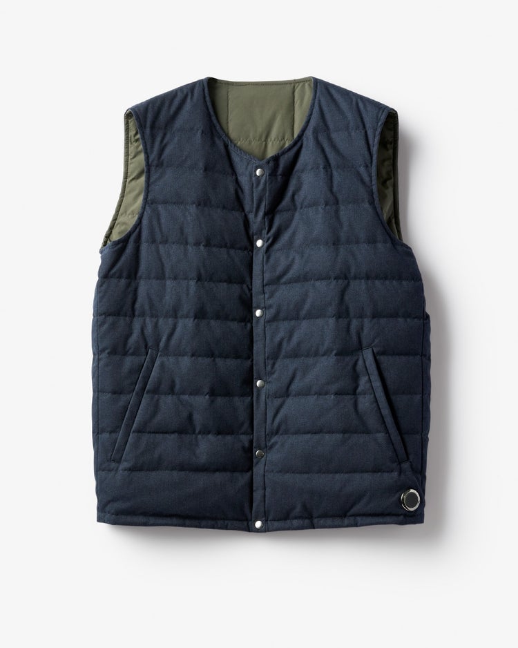 Doヒート・ウールライクダウンベスト 詳細画像 ミッドナイトブルー 3