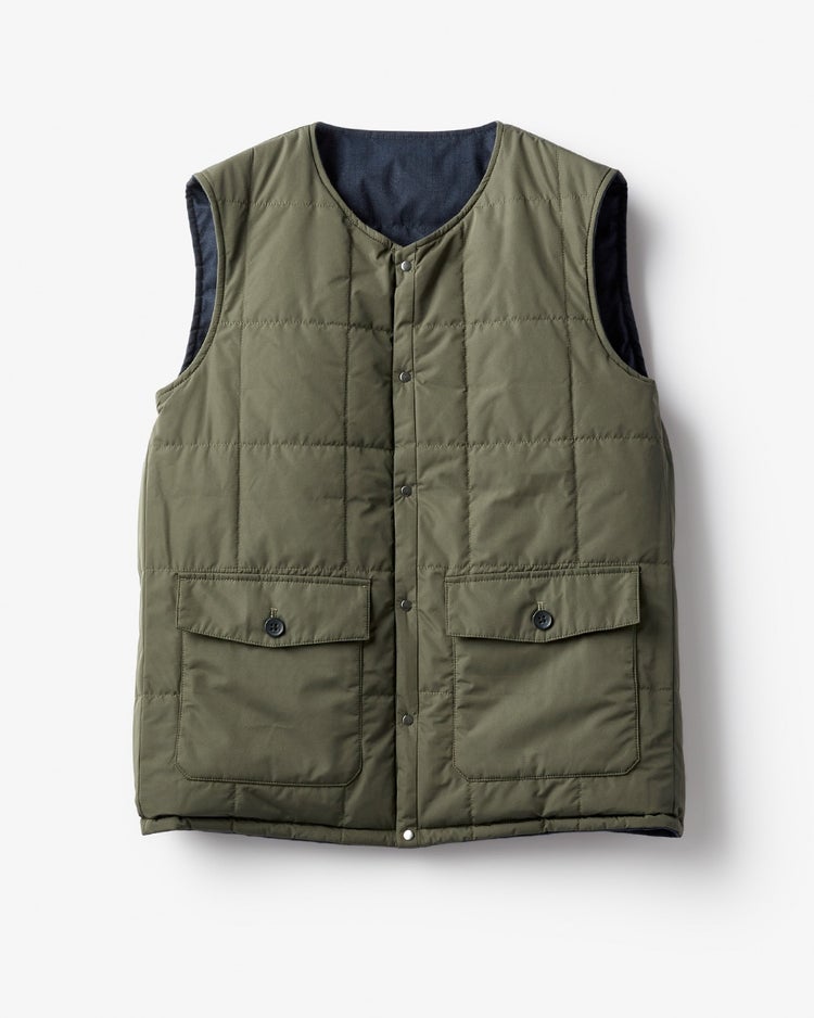 Doヒート・ウールライクダウンベスト 詳細画像 ミッドナイトブルー 4