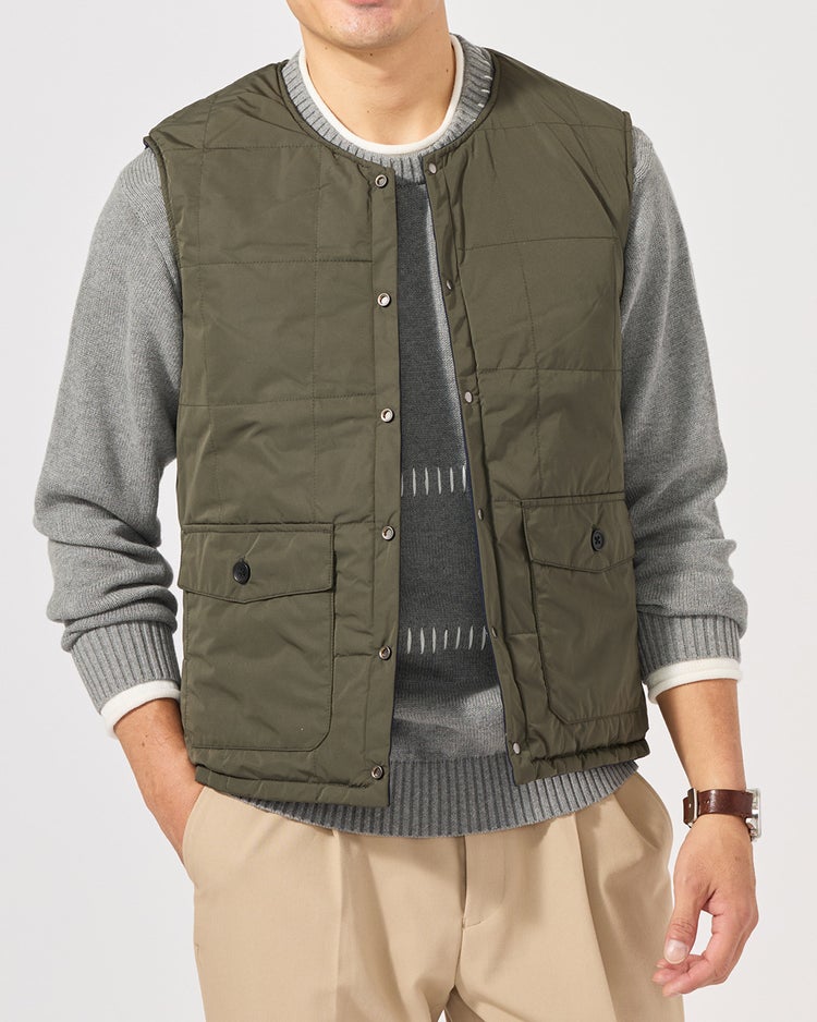 Doヒート・ウールライクダウンベスト 詳細画像 ミッドナイトブルー 5