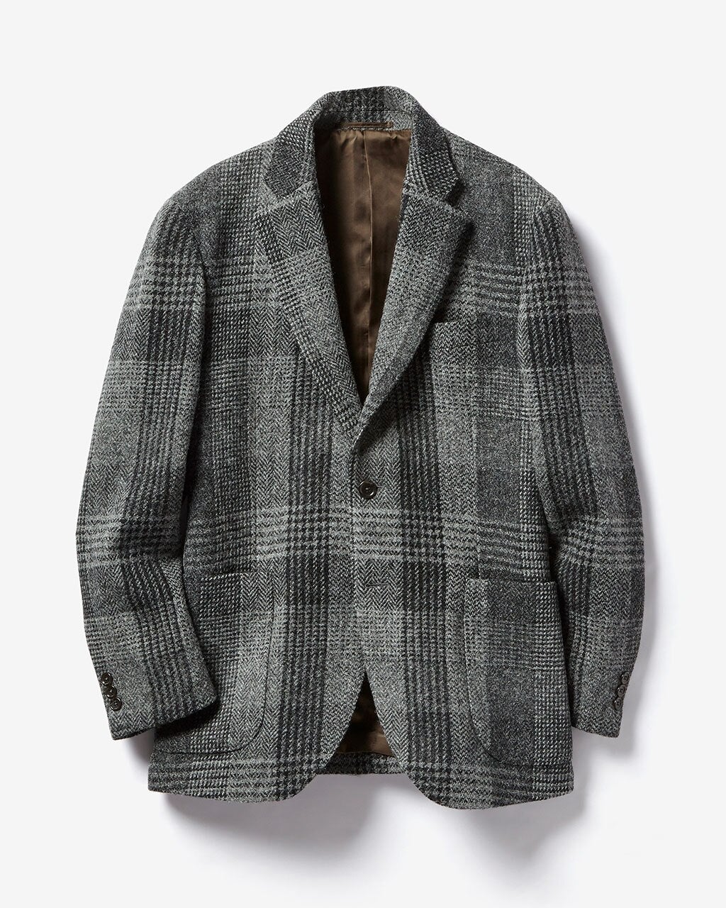 美品trans continents ハリスツイード テーラードジャケットグレー HARRIS TWEED（ハリスツイード） ジャケット メンズテーラード