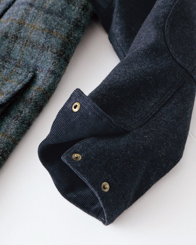 ハリスツイード・フィールドコート 詳細画像 スティールブルー 4