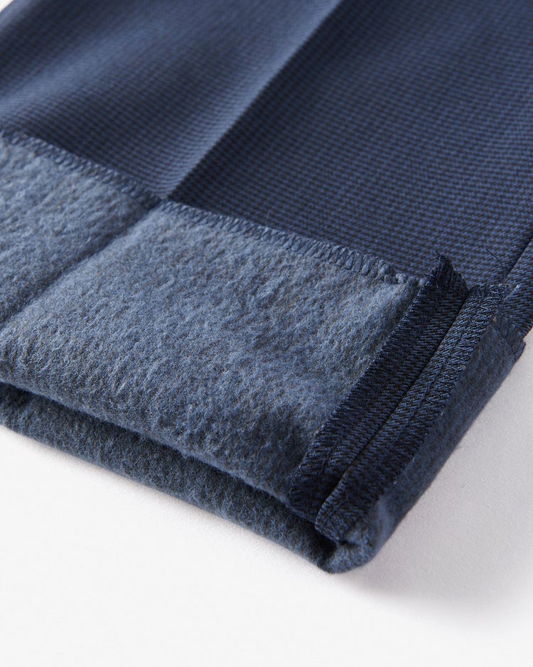 裏起毛ストレッチパンツ/レギュラー 詳細画像 ネイビー&times;ブラック 2