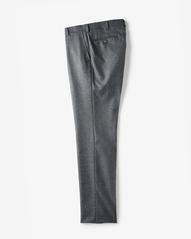 ウールフラノトラウザーズ/ノータック 詳細画像 グレー 1