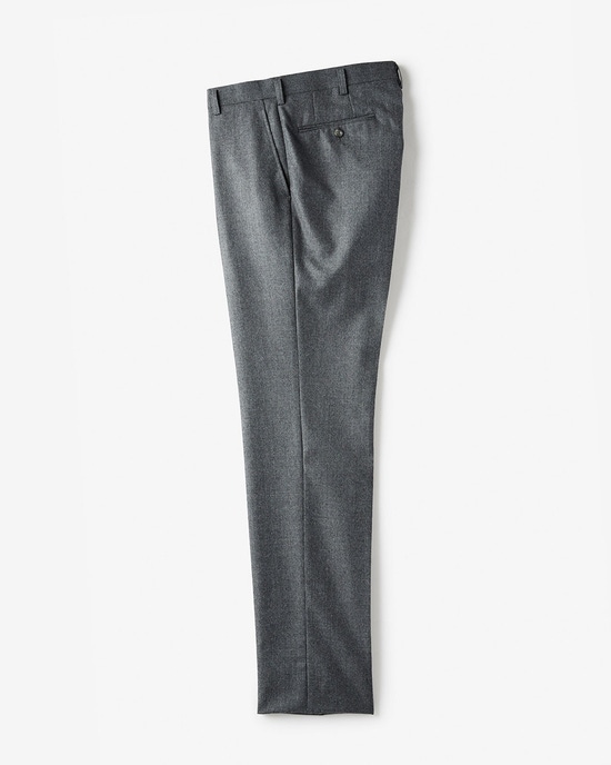 ウールフラノトラウザーズ/ノータック