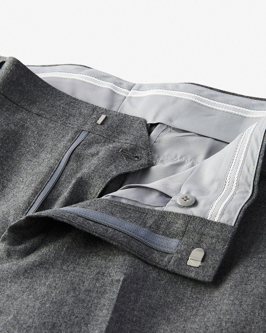 ウールフラノトラウザーズ/ノータック/DoCLASSE