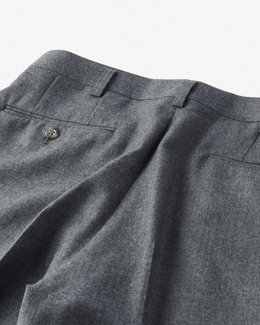 ウールフラノトラウザーズ/ノータック/DoCLASSE