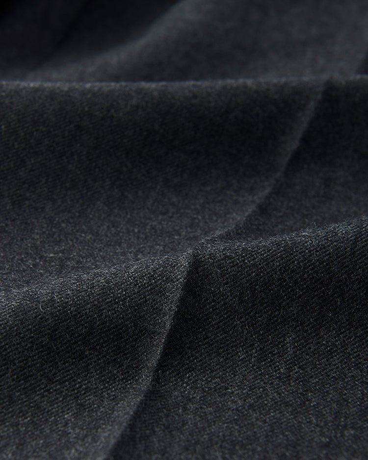 ウールフラノトラウザーズ/ノータック 詳細画像 チャコール 4