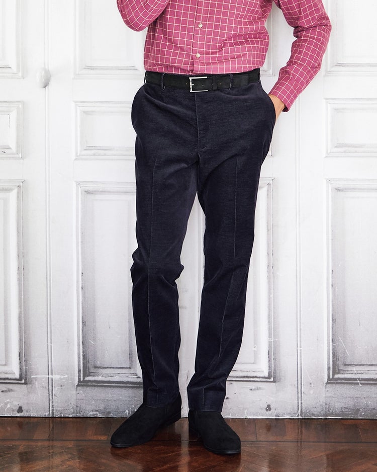 ウールフラノトラウザーズ/ノータック 詳細画像 ネイビー 1